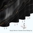 thumbnail image 6 of Black Gold Marble Pattern Shower Curtain 36"x72" ,Bathroom Decorative Shower Curtains Set with 12 Hooks,Modern Waterproof Washable Shower Curtain, 6 of 6