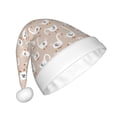 thumbnail image 2 of Fuzoiu White Goose Print Santa Hat Christmas Hat for Adults,Santa Hats with Pompom, Unisex Xmas Holiday Hat for Christmas New Year Festive Party Supplies, 2 of 6