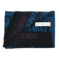 thumbnail image 4 of Roberto Cavalli ESZ057 04505 Turquoise Wool Blend Tiger Print Mens Scarf for mens, 4 of 5