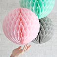 thumbnail image 2 of 5pcs 6inch Solid Color Tissue Paper Pompom Ball Hanging Wedding Party Decor, 2 of 5