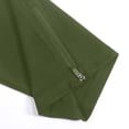 thumbnail image 6 of XUANTAOO Capri Leggings For Women 2026 Trendy Zipper Knee Length Trousers Summer Cropped Pants Trendy Lightweight Ladies Clothing Army Green Capri For Women, 6 of 9