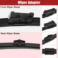 thumbnail image 5 of Unique Bargains 3 Pcs 27" 20" 15" Front Rear Windshield Wiper Blade Set Fit for Audi Q7 with Top-Lock Black, 5 of 5