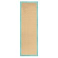thumbnail image 1 of Handmade Natural Jute Turquoise Indoor Hallway Runner Rug by Blue Nile Mills, 1 of 4