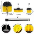 thumbnail image 5 of Drill brush Power Scrubber Bathroom Cleaning Kit, with Pad Sponge and Extend Attachment, 12 Pieces Drill Brush Attachment Set,  for Cleaning - Bathroom, Kitchen, 5 of 7