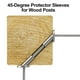 thumbnail image 5 of Paquete de 40 Fundas Protectoras Biseladas en Ángulo, Protector de Postes de Madera para Barandillas de Cables de Escalera de 3/16, 45 Grados, 5 of 5