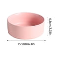 thumbnail image 2 of Ceramic Dog Bowls for Large Dogs, Heavy Weighted Non Ceramic Pet Feeder, Large Capacity Food and Water Bowl Dish, Modern Style Dishwasher Safe with Decorative Design 6x2.7Inch, 2 of 2