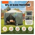 thumbnail image 2 of Pop Up Gazebo Tent 10x10, 6 Sided Screen Tent with Privacy Cloths & Mesh Windows, Quick Set Canopy Sun Shelter, Mosquito Netting, Army Green, Camping, 2 of 6