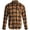 Brown, variant on Bobcat Men's Flannel Shirt - Micro Polar Woven Long Sleeve Button Down Shirts for Men (Sizes: S-XL)