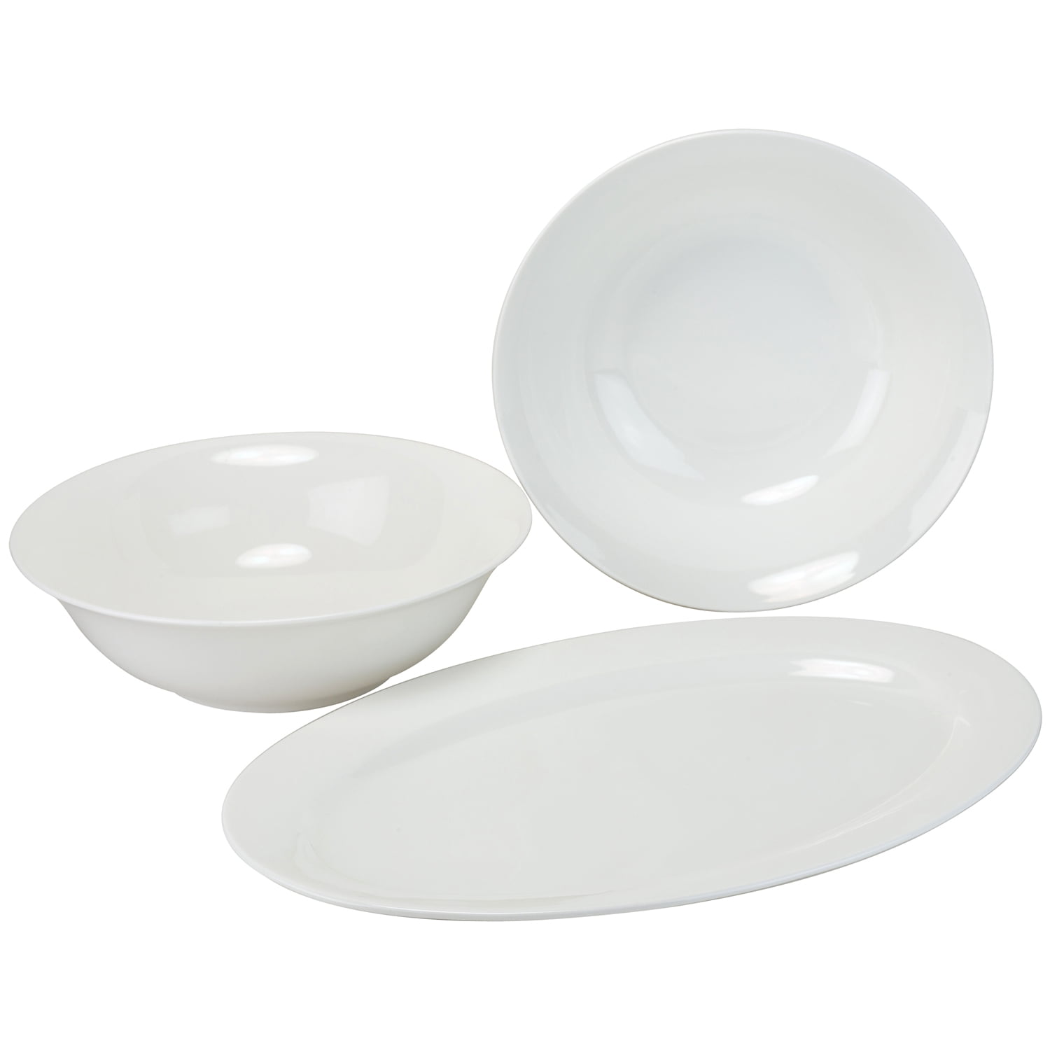 10 Strawberry Street Round Rim Fine Bone China 32-Piece Dinnerware Set