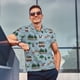 thumbnail image 4 of Balery Camping Caravan Camisa Polo de Hombre con Estampado, de Manga Corta y Tejido Medio, Camisa Tipo Golf Polo-4X-Large, 4 of 6