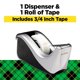 thumbnail image 2 of Dispensador de cinta adhesiva Scotch Desktop Silvertech de dos tonos C60-ST, 2 of 7