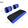 thumbnail image 2 of 10L0L Golf Cart Seat Covers for Yamaha G2 G9 G16 G19 G22 & Club Car DS Pre-2000, E-Z-GO Marathon, Blue, 2 of 9