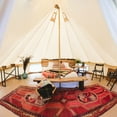 thumbnail image 2 of Outdoor Waterproof Family Camping Cotton Canvas Bell Tent Luxury Glamping Yurt Diameter 5M (16.4FT), 2 of 3