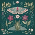 thumbnail image 3 of Penner, Janelle 20x20 Black Modern Framed Museum Art Print Titled - Winged Study III Plum, 3 of 5