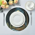 thumbnail image 5 of 15.4inch Round Placemats, DIY Printing Design, Suitable for Kitchen, Table Party Decoration A Deer in The Forest, 5 of 7