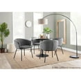 thumbnail image 4 of LumiSource Black Steel, Black Wood Dakota Dining Table, 4 of 8