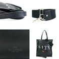 thumbnail image 5 of Pre-Owned Valentino Garavani handbag shoulder bag leather black men women a0541 (Good), 5 of 5