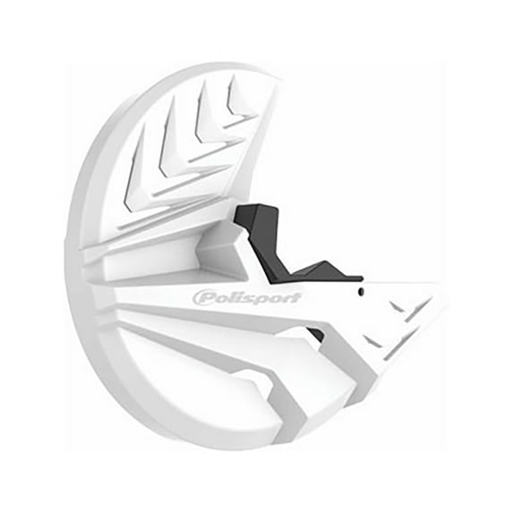 Polisport Disc + Bottom Fork Protector White/Black Compatible With Sherco 300 SE Six Days 2018