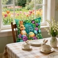 thumbnail image 5 of Uutvery Easter Bunny Print Pillowcase, Machine Washable Polyester Pillow Cover, Fade Resistant Indoor Outdoor Decor, Holiday Home Decor For Sofa Bed Chair, 5 of 7