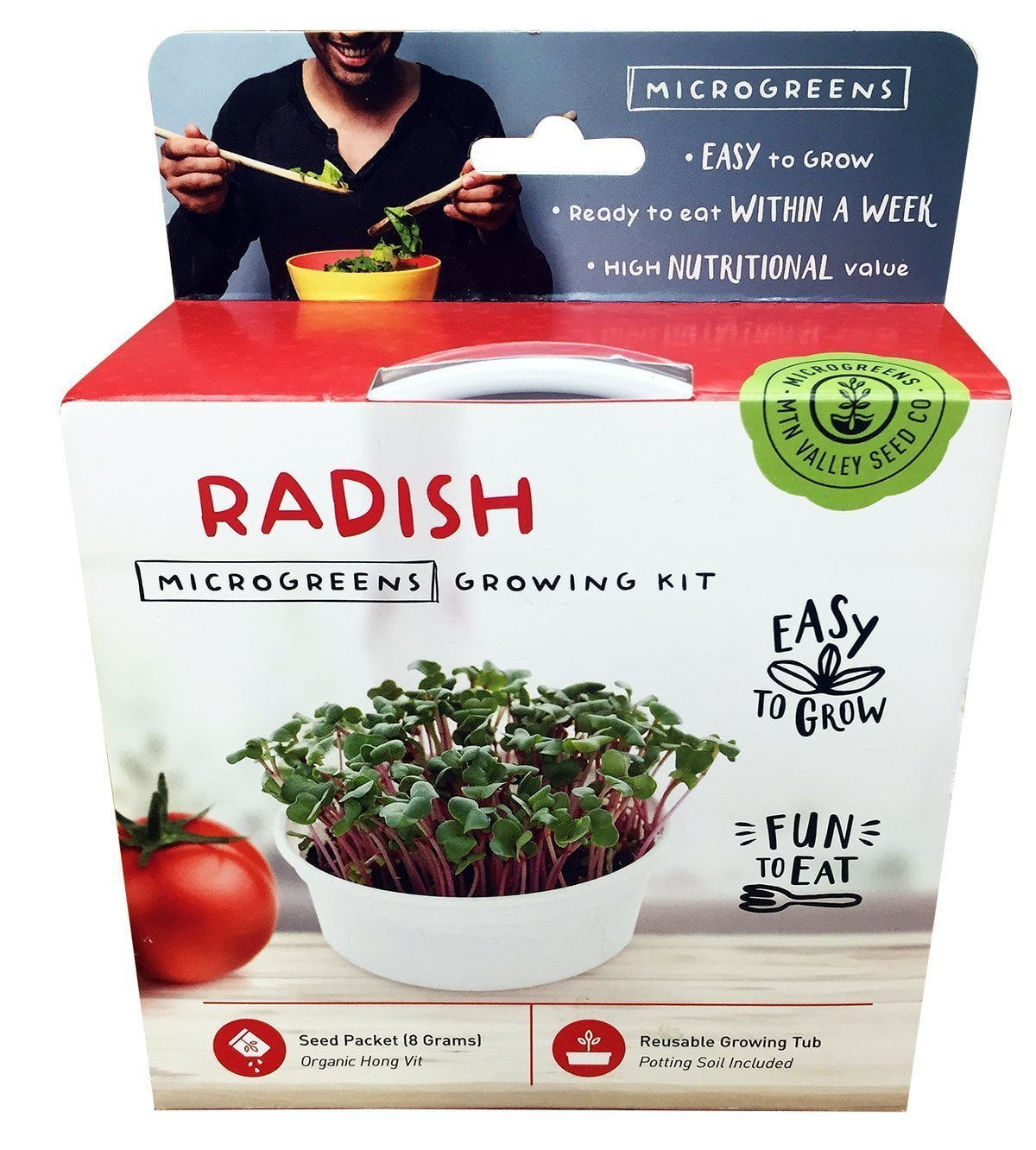 Mini Microgreens Growing Kit Radish Grow Your Own Organic Gourmet