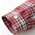 thumbnail image 5 of Lmnyox Button Down Shirt for Men Long Sleeve Collared Plaid Print Shirts with Pocket Casual Cotton Shirts for Work, 5 of 6