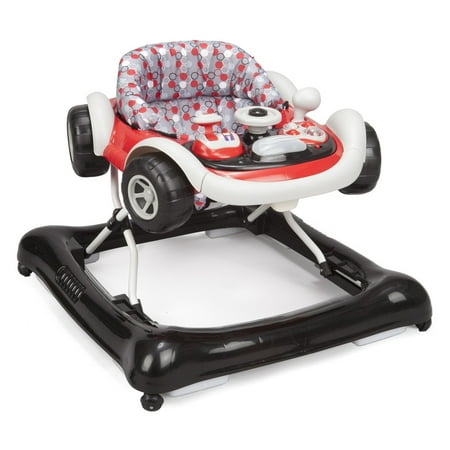 Delta Children Lil Drive Play Car Style Rolling Baby Bouncer Walker, Brody