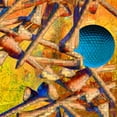 thumbnail image 2 of Simons 20x20 White Modern Wood Framed Museum Art Print Titled - Teed Off IV, 2 of 4