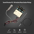 thumbnail image 2 of Sound Hunter Guitar Pickup Acoustic Guitar Onboard Active Piezo Pick Up EQ Equalizer Dual Source Preamp System with Mic Volume & Tone Controls Guitar Accessories, 2 of 8