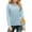 Blue, variant on TQWQT Light Blue Long Sleeve Shirts for Girls Fleece Lined Girls Tops T Shirts Kids Crew Neck Size 3-4 Basic Tween Girls Clothes