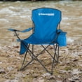 thumbnail image 4 of Wakeman 300lb Capacity Camping Chair with Cupholder and Cooler, Blue, 4 of 8