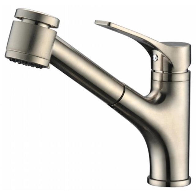 Dawn Kitchen & Bath AB50 3709BN Single-Lever Pull-Out Spray Kitchen Faucet - Brushed Nickel