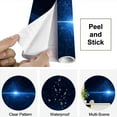 thumbnail image 4 of Peel and Stick Wallpaper Light Beam Blue Particle Modern Art Wall Mural Decor Self Adhesive and Removable 69in x 98in, 4 of 8