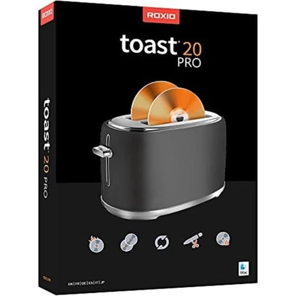 Roxio Toast 20 Pro - CD, DVD & Blu-ray Burner for Mac with Media Management & Creativity Suite