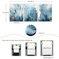 thumbnail image 3 of Abstract Canvas Wall Art for Living Room, Wall Decor for Bedroom, Blue Gold Marbling Pictures for Bathroom Wall Decoration, Painting Set for Office, Home Decor for Wall, 3 of 6
