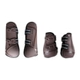 thumbnail image 2 of 4 Pieces Front Hind Legs Jumping Tendon Horses , Leg , Durable Dressage Horse Riding Equestrian Equipment - Brown L, 2 of 10
