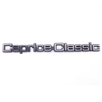 1PC Caprice-Classic 3D Letter Plastic Word Car Trunk Name Plate Badge Emblem Sticker for 1980-1990 Chevy Caprice Classic Brougham LS Black and Silver