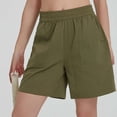 thumbnail image 7 of HADST Women's High Waisted Shorts, Elastic Waist Wide Leg Shorts with Pockets, Soft Casual Bottoms for Daily Wear, 7 of 7
