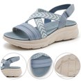 thumbnail image 1 of Sandalias Suela Gruesa Con Cruzadas para Mujer Cómodas Viajes Al Aire Libre, 1 of 9