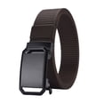 thumbnail image 2 of Men Belt Automatic Buckle Adjustable Length Comfortable Canvas Waistband Outdoor Training Belt Outfit Accessories, 2 of 8
