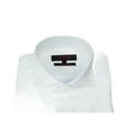 thumbnail image 6 of Men's Axxess Turkey Shirt 100% Egyptian Cotton High Collar 224-03 White Pique, 6 of 6