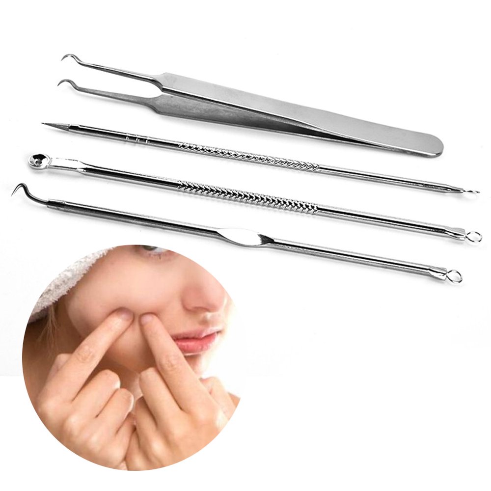 Set of 4/4 PCS Acne Needle Stainless Steel Pimple Acne Remover