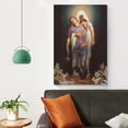 thumbnail image 4 of Jesus Christ Wall Art - Vigil And Forgiven Wall Art Poster Scroll Canvas Painting Picture Living Room Decor Home 20x30inch(50x75cm), 4 of 6