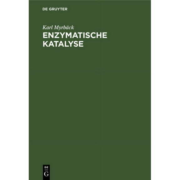 Enzymatische Katalyse (Hardcover)