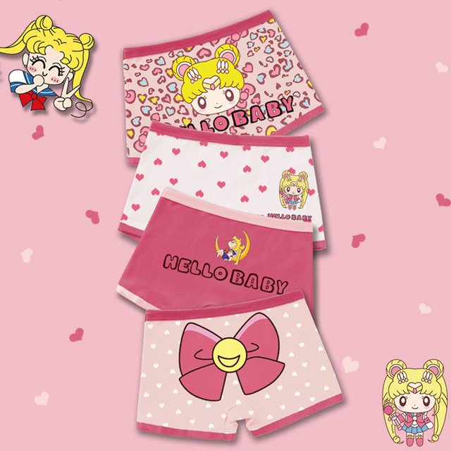 Ropa interior de Hello Kitty Kuromi Cinnamoroll para niños, pantalones cortos de algodón con triángulos, dibujos animados de Anime, regalo para niñas, nuevo