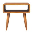 thumbnail image 2 of Benjara BM61475 Rectangular Wooden End Table with Open Shelf & Splayed Legs - Brown, 2 of 3