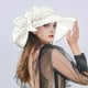 thumbnail image 2 of Sombrero de ala ancha de verano para mujer Fdelink, blanco, 2 of 6