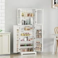 HOMEFORT 64" Kitchen Pantry Modern Tall with MDF board