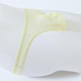 thumbnail image 3 of TANBOM Men's Mesh Lightweight Breathable Minimal Coverage Thong Underwear, Yellow, 1-Pack, 3XL, 3 of 9