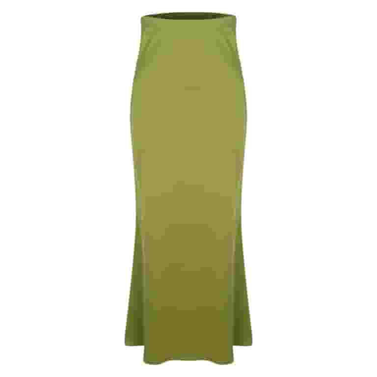 Lime Green for Ladies Faux Satin Silk Maxi Long Lounge Pencil