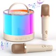 thumbnail image 1 of Máquina de karaoke TAEMVV 2024 nueva redonda mini portátil Bluetooth, 1 of 7